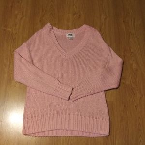 Pink Vs V Neck Sweater Size Small VGUC